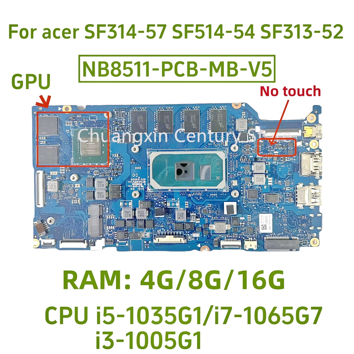 Ddr4 8Gb - NB8511-PCB-MB-V4/V5 motherboard for Acer Swift SF313-52