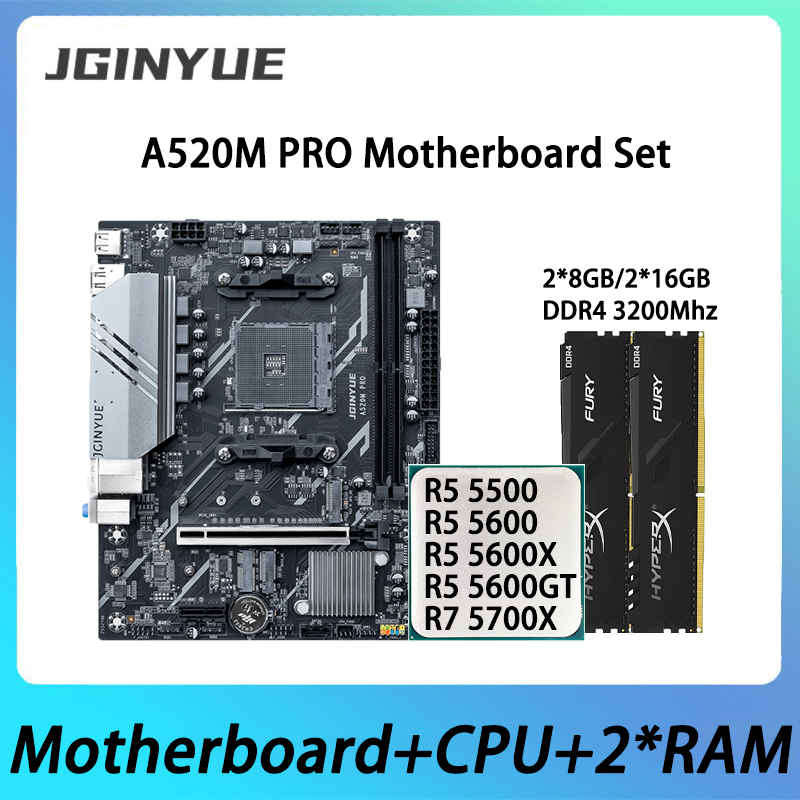 JGINYUE A520M PRO Motherboard  - Ddr4 3200Mhz recension och pris