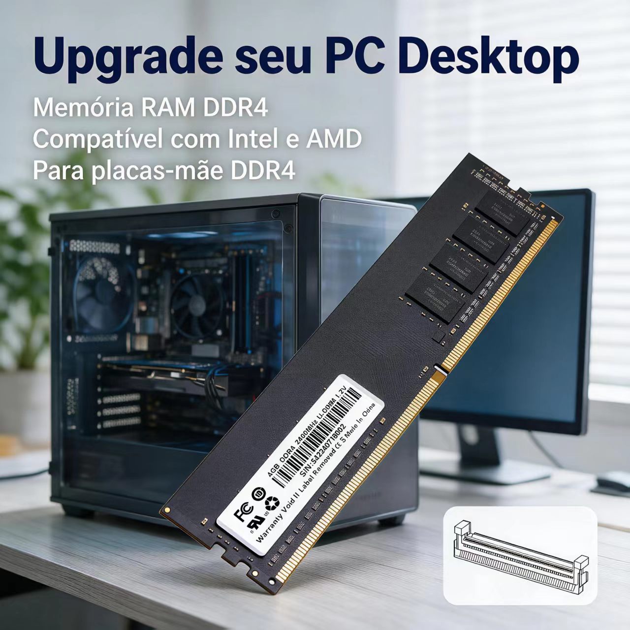 DDR4 RAM 4GB 8GB 2400MHz Deskt - Ddr4 3200Mhz recension och pris