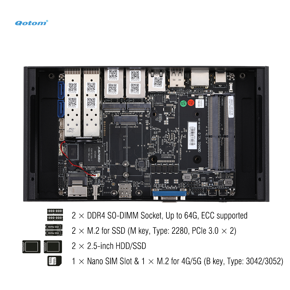 Mini PC Q20300G9 CPU Atom C300 - Ddr4 Desktop Ram recension och pris
