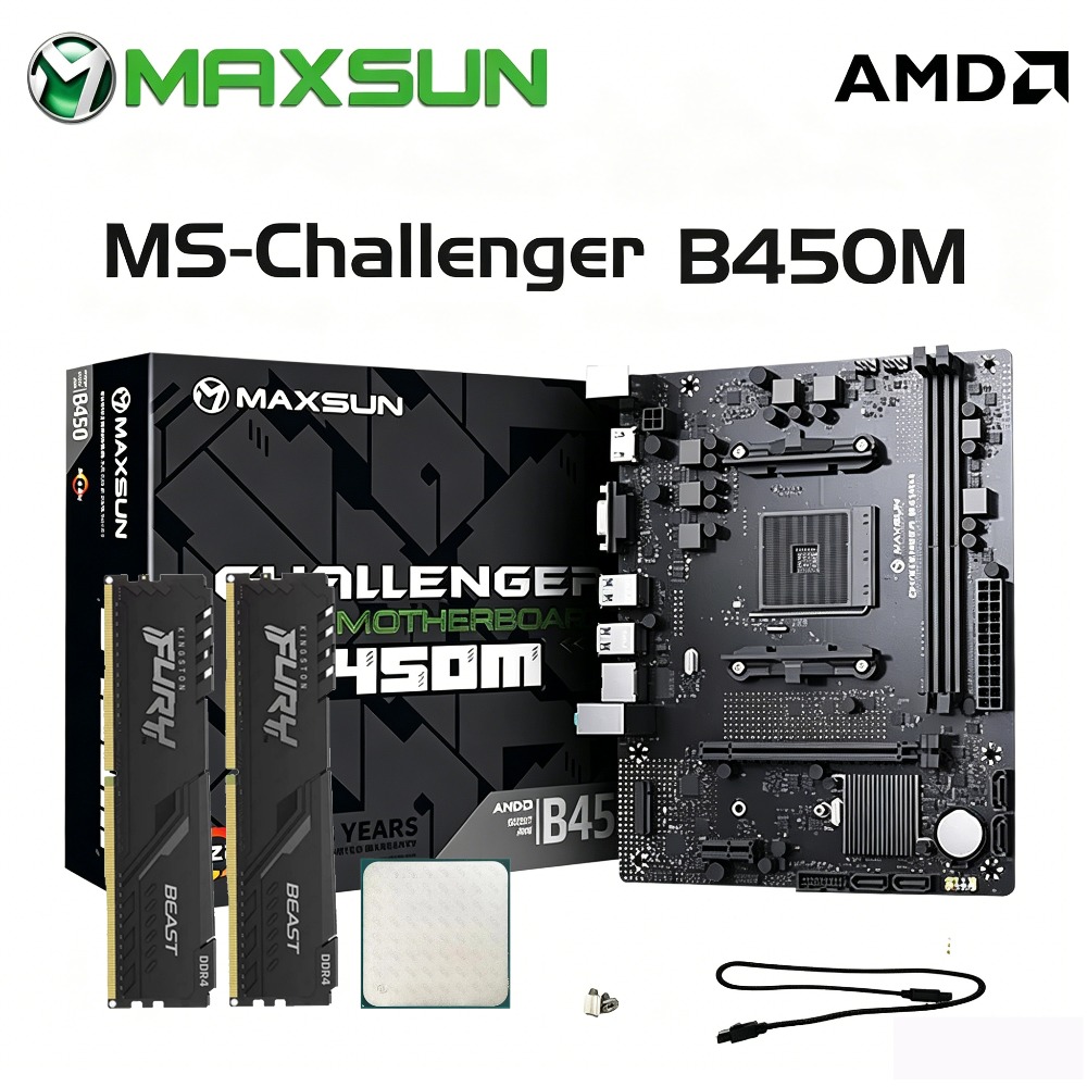 Maxsun B450 Motherboard + AMD  - Ddr4 3200Mhz recension och pris